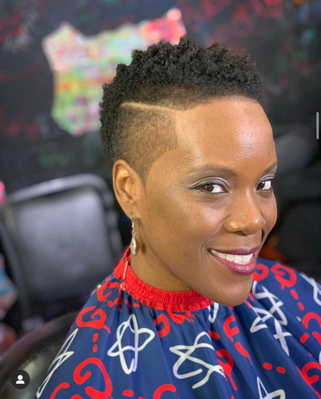 Beard lineup and fade